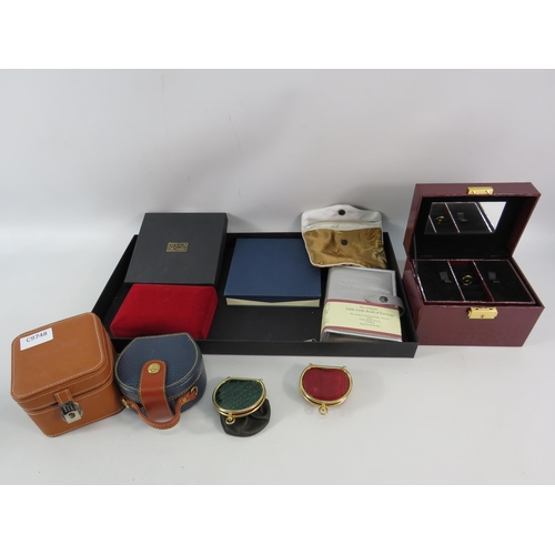 808 - A selection of empty jewellery boxes etc.