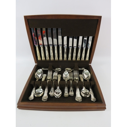 809 - Ashberry 44 piece cutlery set in the kings pattern,