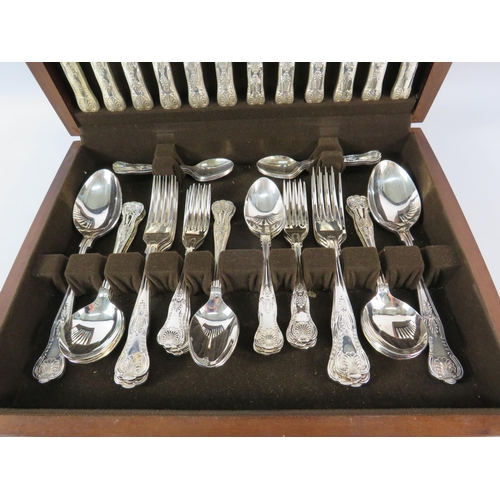 809 - Ashberry 44 piece cutlery set in the kings pattern,