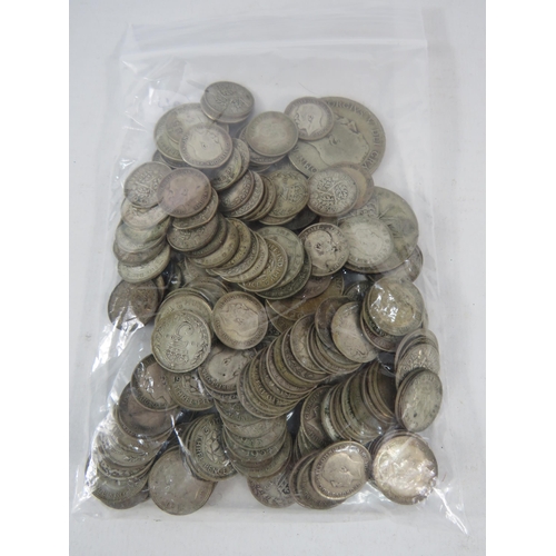 842 - 299 grams of mainly pre 1920s silver uk coins.