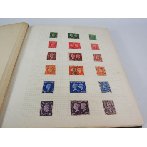 845 - Stamp album approx 20% full see photos.