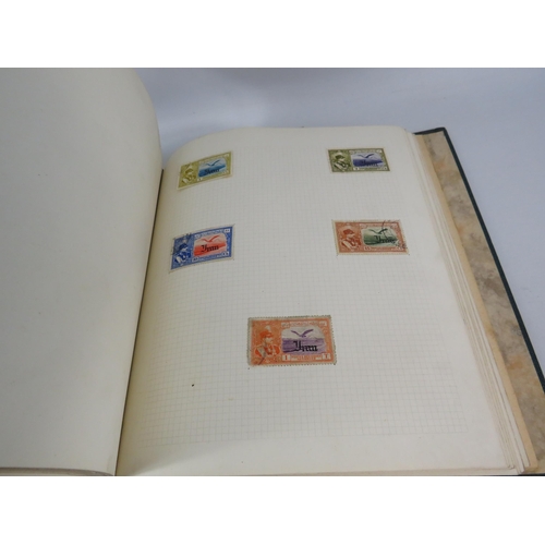 845 - Stamp album approx 20% full see photos.