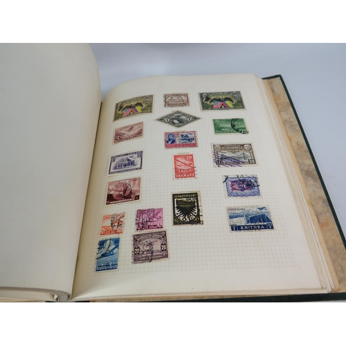 845 - Stamp album approx 20% full see photos.