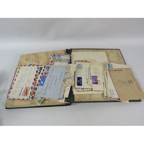 845 - Stamp album approx 20% full see photos.