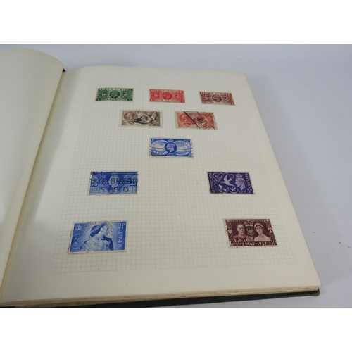 845 - Stamp album approx 20% full see photos.