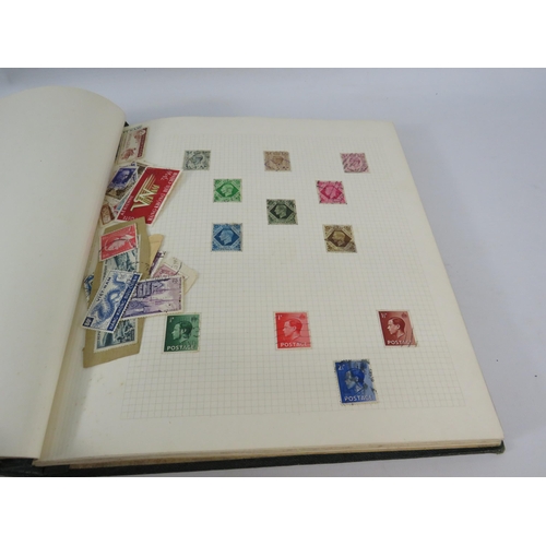 845 - Stamp album approx 20% full see photos.