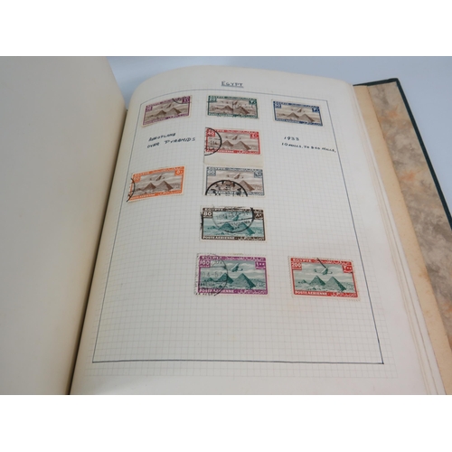 845 - Stamp album approx 20% full see photos.