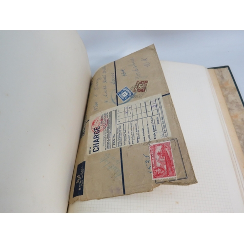 845 - Stamp album approx 20% full see photos.