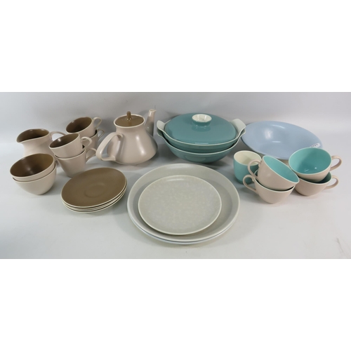 862 - Selection of Poole pottery Twin tone dinnerware etc.