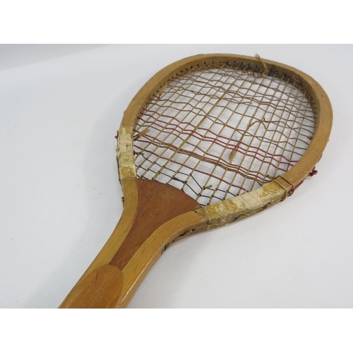 865 - Mortons London Royal vintage tennis racket. 13 1/4oz.