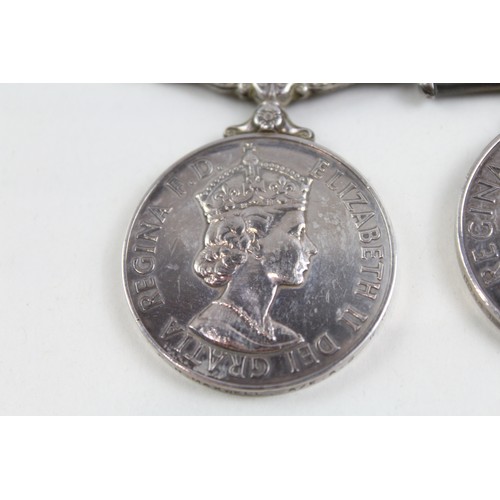 219 - ERII Mounted Royal Navy Medal Pair CSM & Long Service P.H Maxwell A/E A2RN Etc       377999