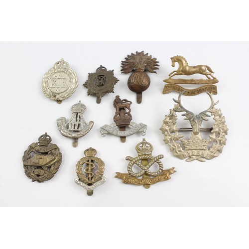 227 - Military Cap Badges Inc Tank Corps, South Staffs, HAC, Etc x 10       682799