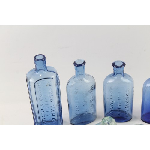 231 - 6 x Glass Vintage Bottles Inc Tun-bridge Wells Cod Bottles, Blue Glass Etc       700469