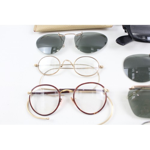 233 - Spectacles & Eyewear Antique Vintage Inc Cases, Shaded, Plated Joblot       457410