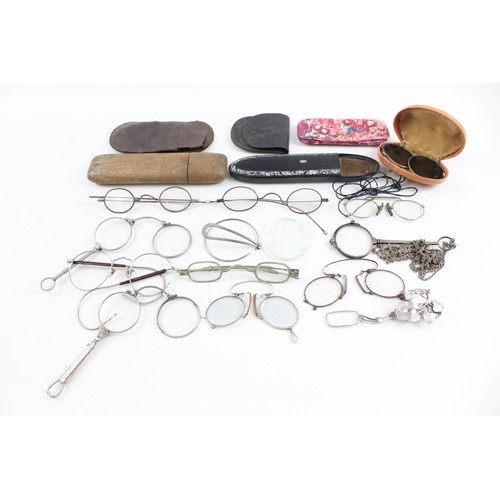 234 - Spectacles & Eyewear Antique Vintage Inc Cases, Shaded, Plated Joblot       457411