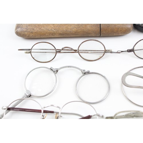 234 - Spectacles & Eyewear Antique Vintage Inc Cases, Shaded, Plated Joblot       457411