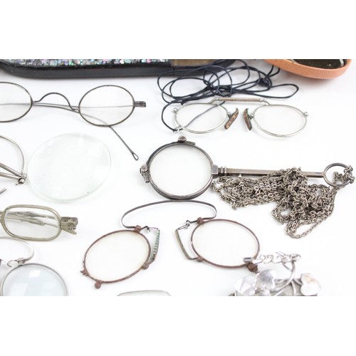 234 - Spectacles & Eyewear Antique Vintage Inc Cases, Shaded, Plated Joblot       457411