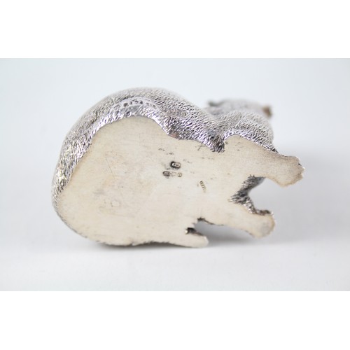 267 - Vintage Hallmarked .925 Sterling Silver Single Filled Otter Ornament (40g)       656869