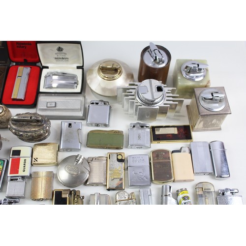 294 - Cigarette Lighters Inc Vintage Table Desk Ronson Zippo Onyx Colibri Job Lot        550943