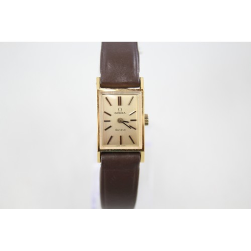 306 - Womens Vintage Omega Geneve Gold Tone Watch Hand-Wind Working        409734