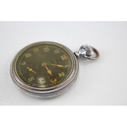 316 - Vintage Elgin GSTP British Military Issued Pocket Watch Hand-Wind Working        2230545