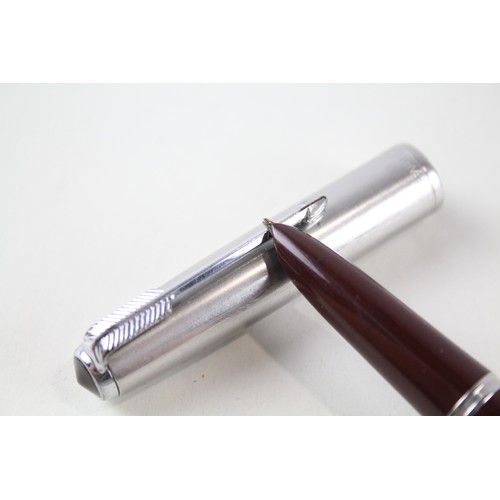 321 - Vintage Parker 51 Burgundy Fountain Pen WRITING         434023