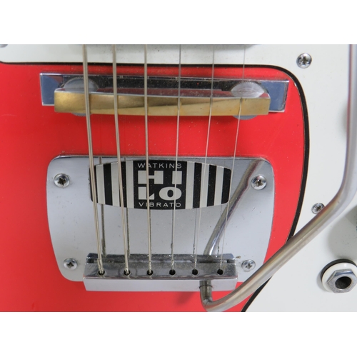 2009 - Vintage Watkins Rapier six string Electric Guitar finished in Bright Red.  minimal evidence of wear ... 