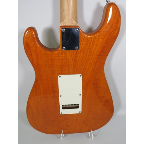 2010 - G&L Tribute S-500 Vintage electric Guitar finished in Gloss Amber and woodgrain body. Little evidenc... 