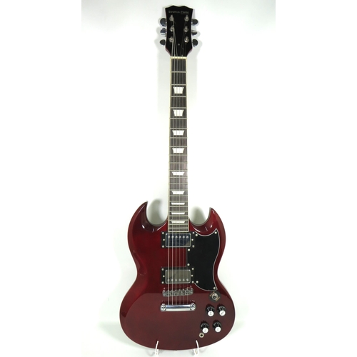 2011 - Stretton Payne SG style Electric Guitar. Finished in Red Wine Body, MOP inserts to fretboard, Very l... 