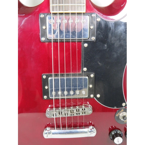 2011 - Stretton Payne SG style Electric Guitar. Finished in Red Wine Body, MOP inserts to fretboard, Very l... 