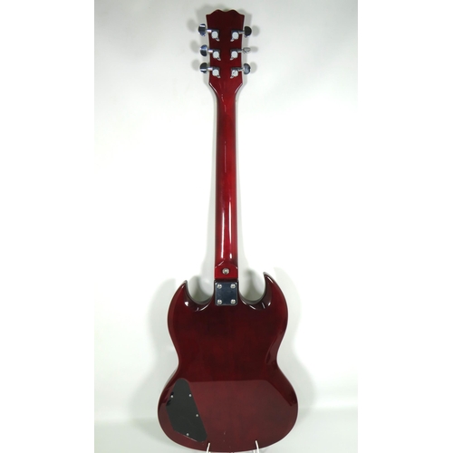 2011 - Stretton Payne SG style Electric Guitar. Finished in Red Wine Body, MOP inserts to fretboard, Very l... 