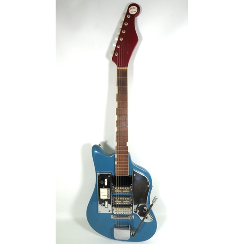 2022 - Vintage Japanese made Tiesco Orbit Three Six String Electric Guitar which carries the signature to t... 