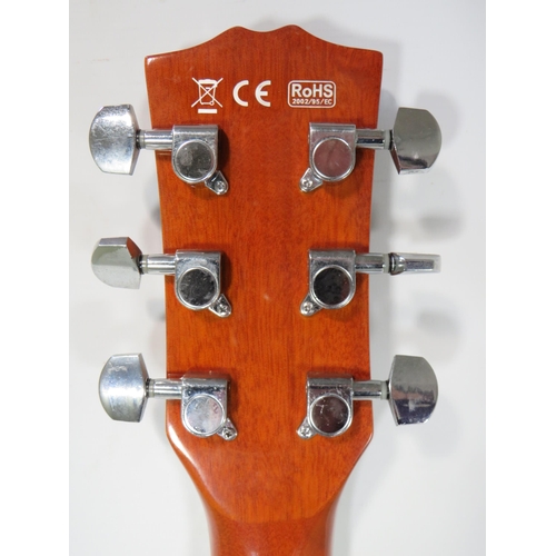 2027 - Japanese made Ibanez Type Six String Accoustic/electric Guitar with Mother of Pearl inlay to fretboa... 