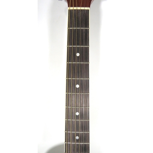 2027 - Japanese made Ibanez Type Six String Accoustic/electric Guitar with Mother of Pearl inlay to fretboa... 