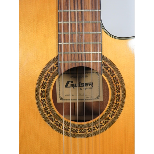 2042 - Lovely Accoustic Guitar by Grafter, The 'Cruiser' model. In lovely condition. Comes with hard carry ... 