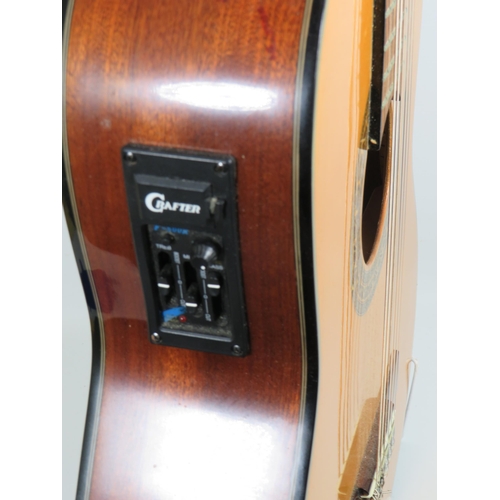 2042 - Lovely Accoustic Guitar by Grafter, The 'Cruiser' model. In lovely condition. Comes with hard carry ... 