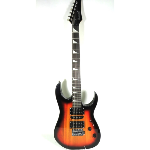 2056 - Ibanez GRG 170DX Six String Electric Guitar with Single locking Tremelo Bridge, Powerful Pick ups, L... 