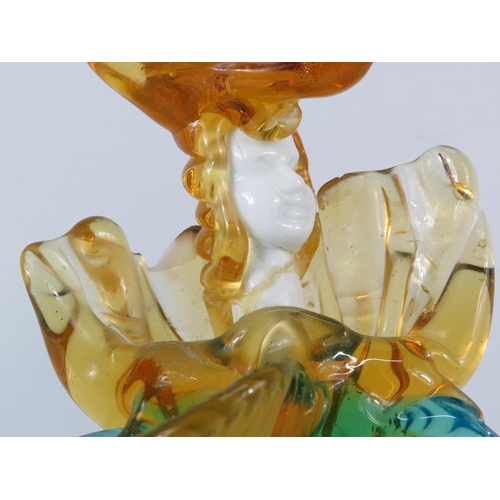 34 - Large handmade Venetian glass Toffolo figurines, 12