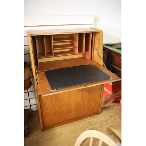 1285 - Remploy Mid 20th Century Teak Bureau in good order. Measures approx H:42 x W:30 x D:16 Inches. See p... 