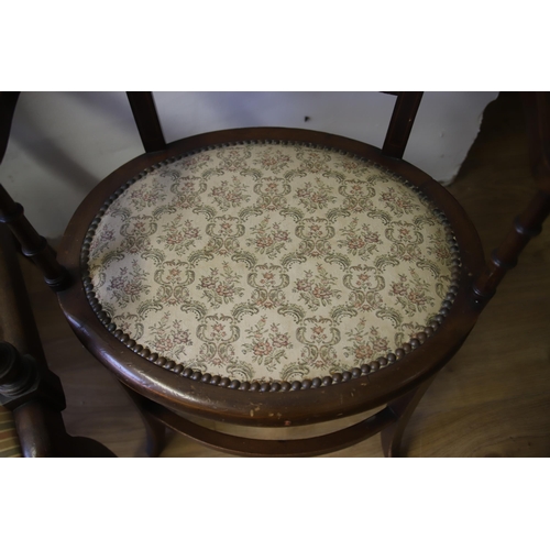 1288 - Two Edwardian Era Parlour or Dressing chairs. Both in good condition. See photos.