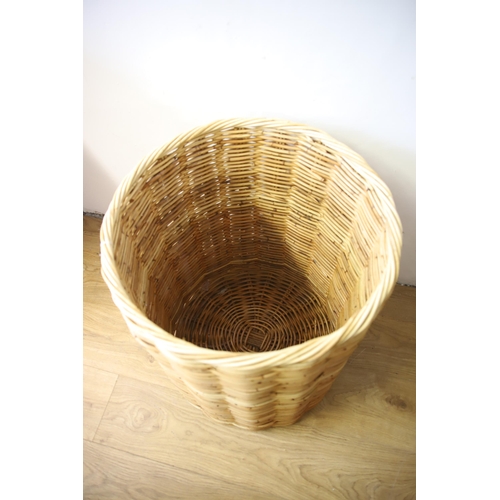 1298 - Large Wicker Log Basket. Measures approx H:24 inches. See photos.