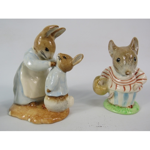 50 - Three Beswick Beatrix Potter figurines.