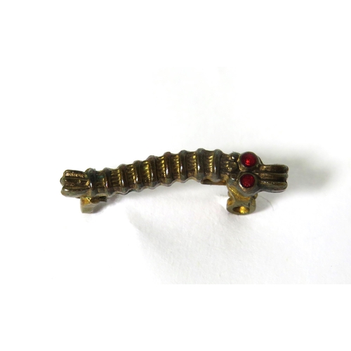 405 - Very Rare 'Caterpillar Club' Lapel Badge with Red Enamel Eyes. Good Pin in very good Condition. 20mm... 