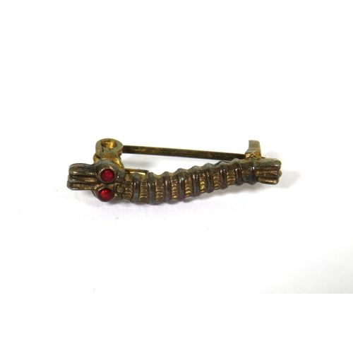 405 - Very Rare 'Caterpillar Club' Lapel Badge with Red Enamel Eyes. Good Pin in very good Condition. 20mm... 