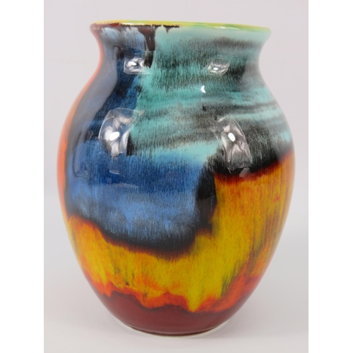 23 - Poole pottery Galaxy pattern vase, 6.5