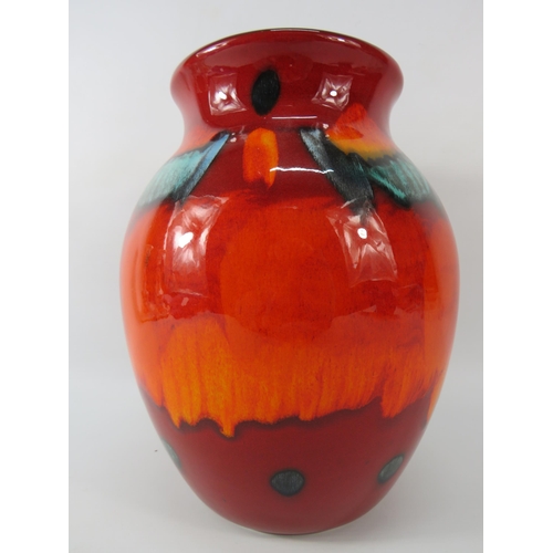 3 - Large Poole pottery Volcano vase, 10