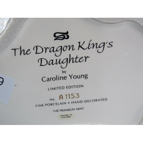 9 - Large Franklin Mint Limited Edition figurine The Dragon Kings Daughter by Caroline Young, 12