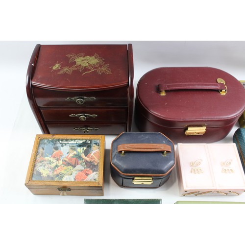 202 - Vintage Jewellery Boxes Inc Velvet, Wooden, Etc Joblot      638705