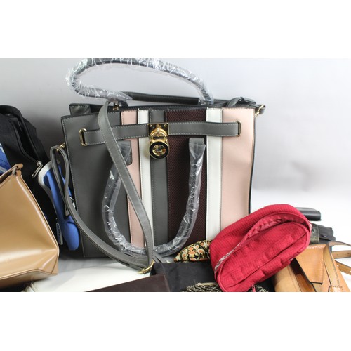 217 - Collection Of Vintage Handbags & Purses Inc Leather, Backpack, Etc Joblot      638721