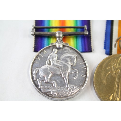 225 - WW1 Medal Pair 6307 Pte C. Hawkins Middlesex Regt x 2     683108